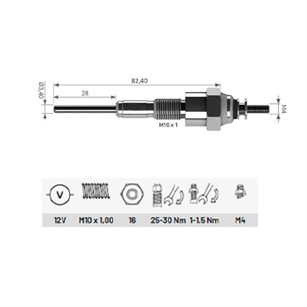 4 Pcs Heater Glow Plugs For Leyland Morris Marina 1.5 D 1500 - 0100221101