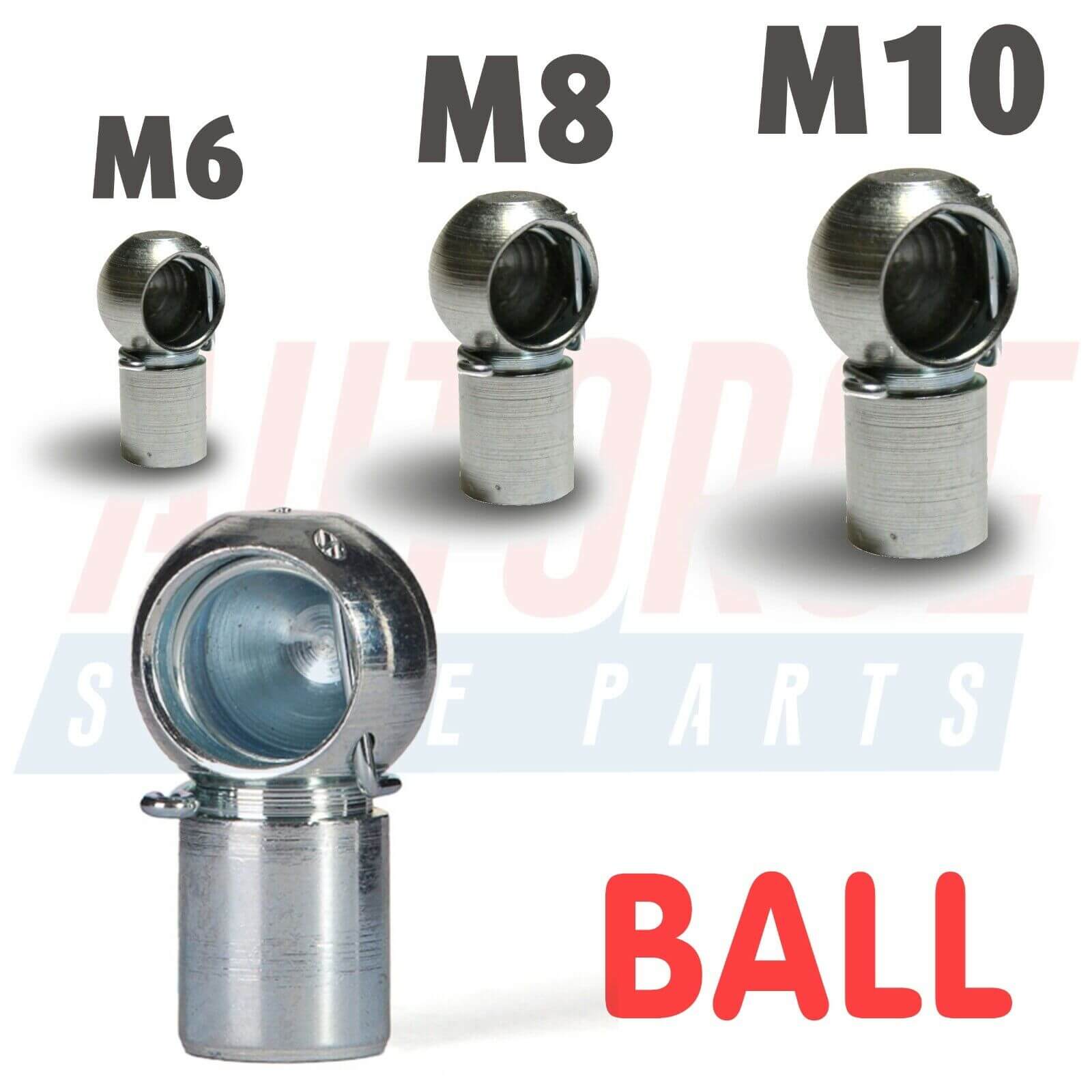 Ball Joint Eyelet Ball Female End Fittings M6 M8 M10 Universal Gas Struts Heads