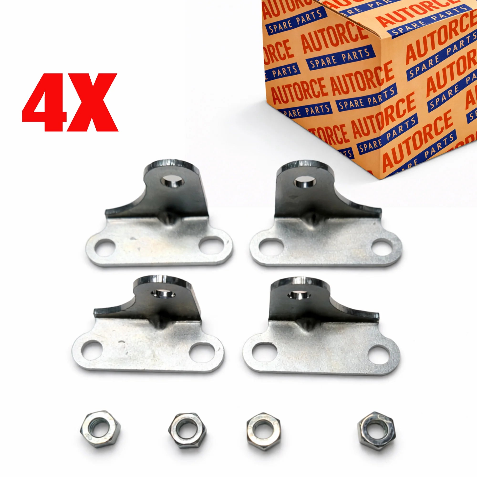 Boxed 4 pack of heavy duty gas strut ball joint mounting brackets