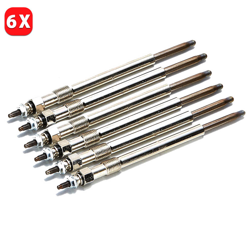 6 Pcs Heater Glow Plugs For Mercedes A-B-C Class (W169 W245 W203 W204) (2004 - 2012) 0011597101, A0011597101