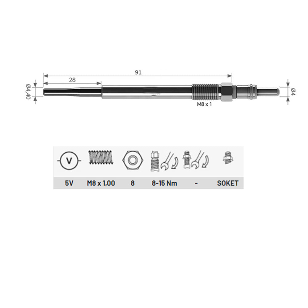  5960E6,1612736680 Heater Glow Plugs For MITSUBISHI