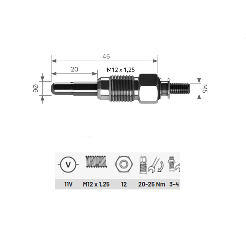  1257142  Heater Glow Plugs For VOLVO