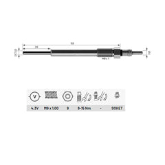 1826357, 55564219, 5960.L4, 55238404 Heater Glow Plugs For LANCIA 