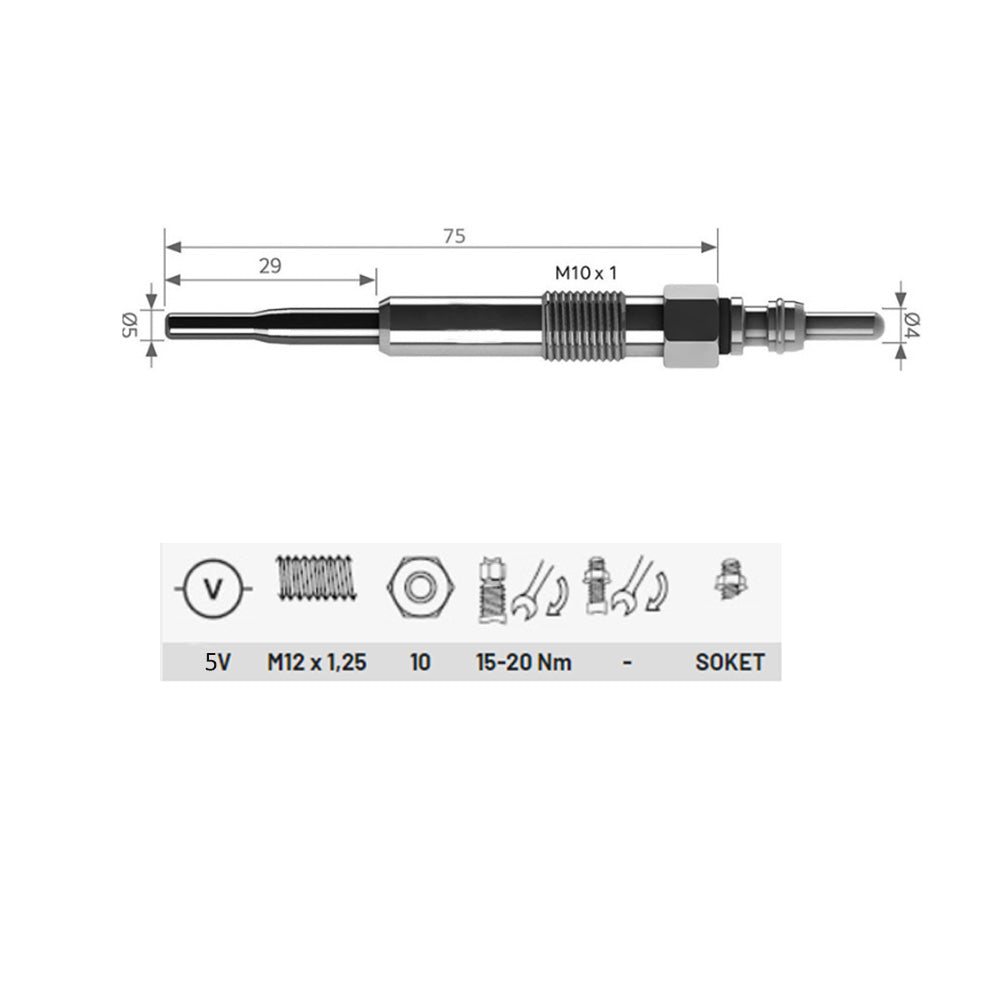  N10591608 Heater Glow Plugs For SKODA