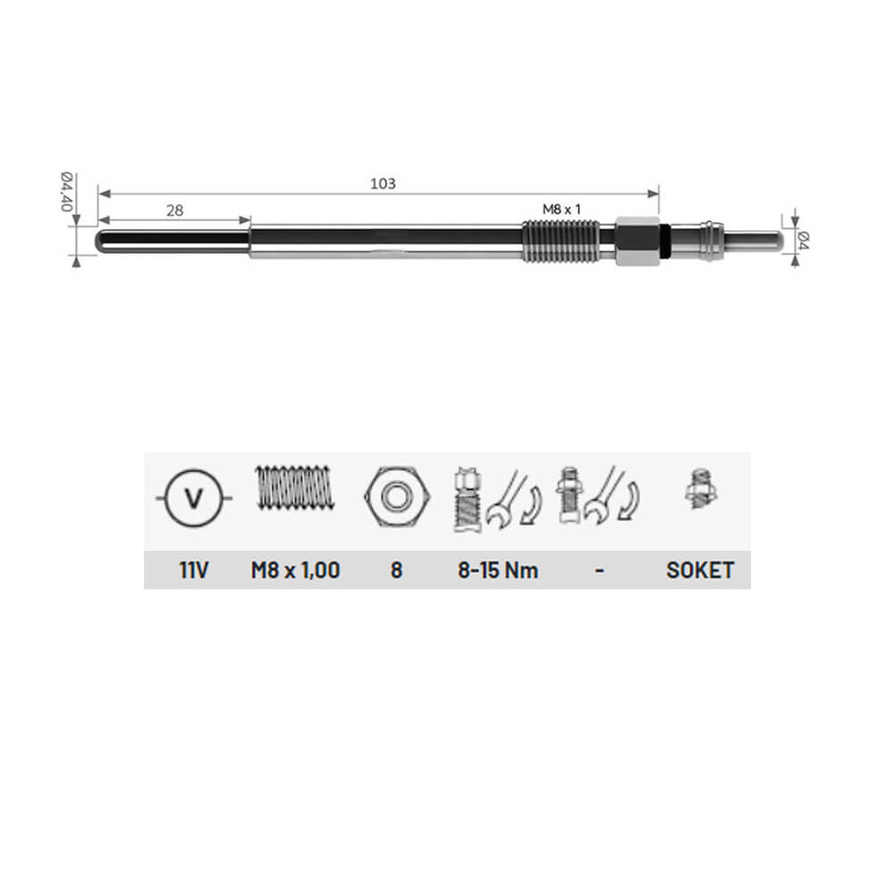 5960.F9, 5960F9, 596078 Heater Glow Plugs For SANTANA