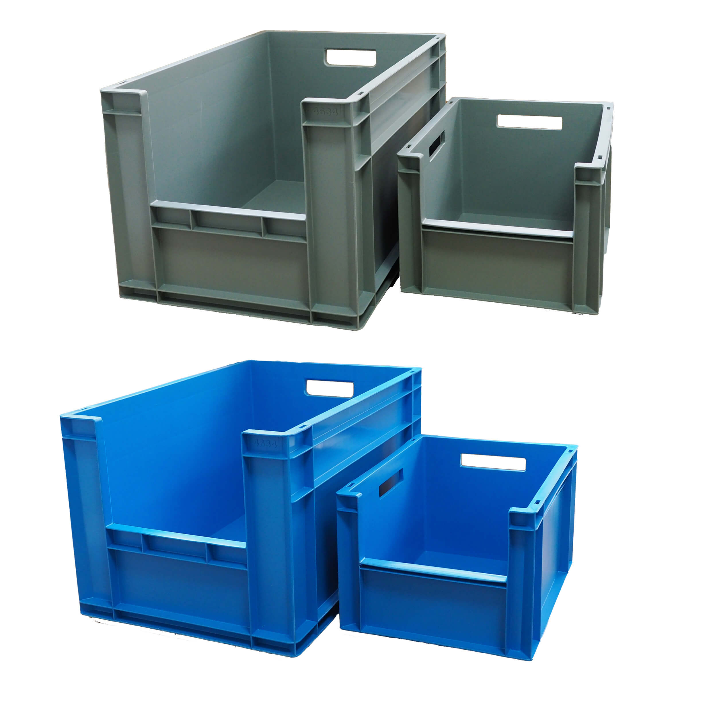 Standard Euro Industrial Plastic Storage Boxes - Heavy Duty Container Crate