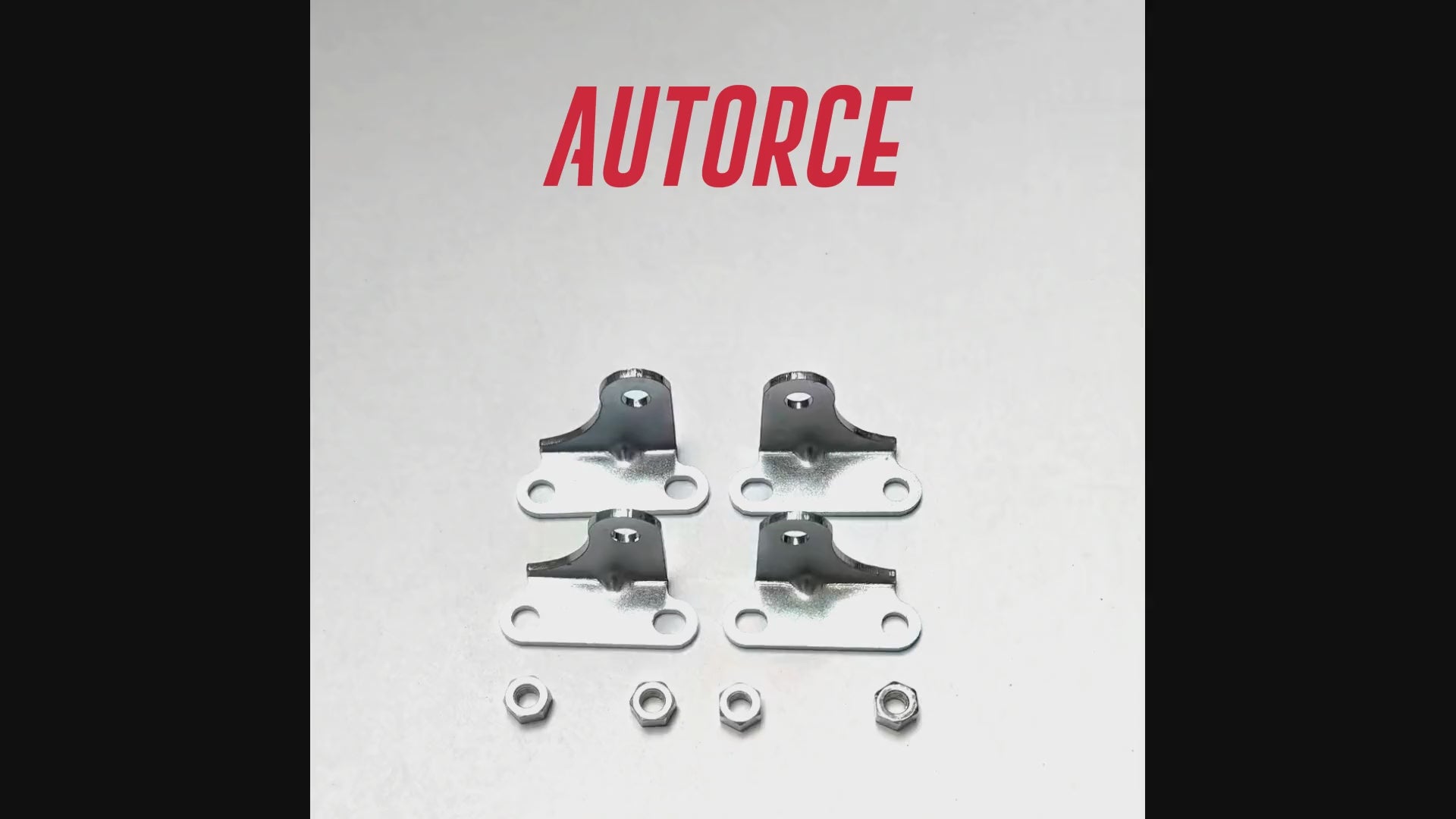 Video showing heavy duty gas strut ball joint mounting brackets and included components