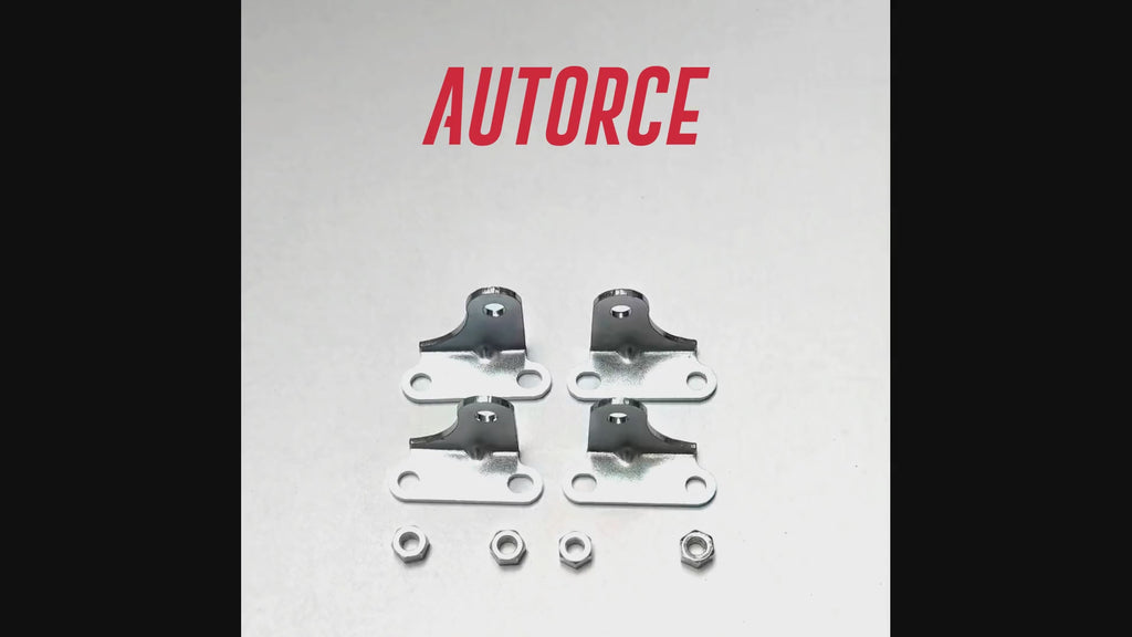 Video showing heavy duty gas strut ball joint mounting brackets and included components