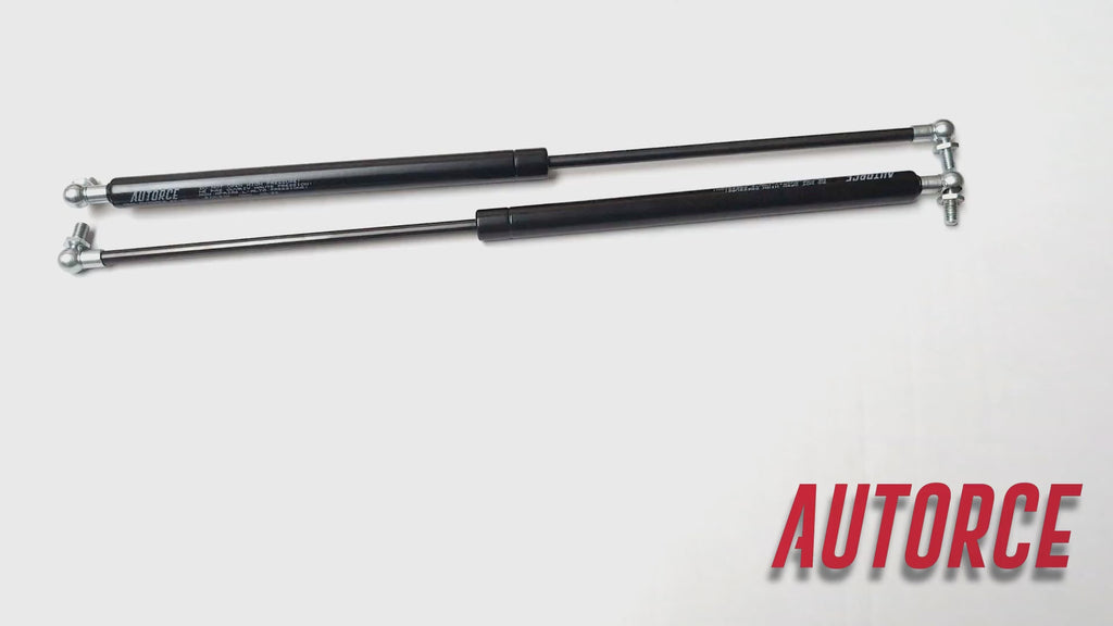 Heavy duty 100N gas struts with M6 ball joint heads for reliable lift support