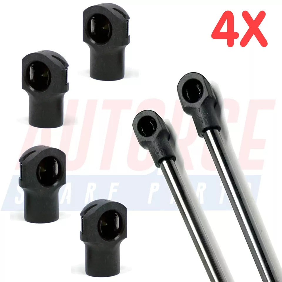 4 Piece Set of M6 M8 M10 Plastic Ball Heads for Gas Struts End Fittings, Boot Bonnet or Universal Gas Lift Plastic Ball Heads