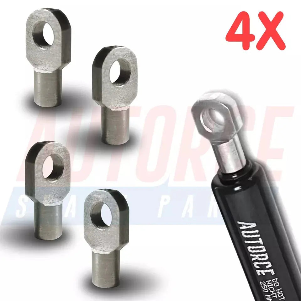 4 Piece Set of M6 M8 M10 Eyelet Heads for Gas Struts End Fittings Eyelet Boot Bonnet or Universal Gas Lift Heads