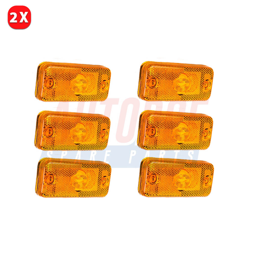 6 Pcs Si̇de Marker Lamp L/R For Iveco Daily (1997 - Onwards) 500308514, 5010306792, 41200664