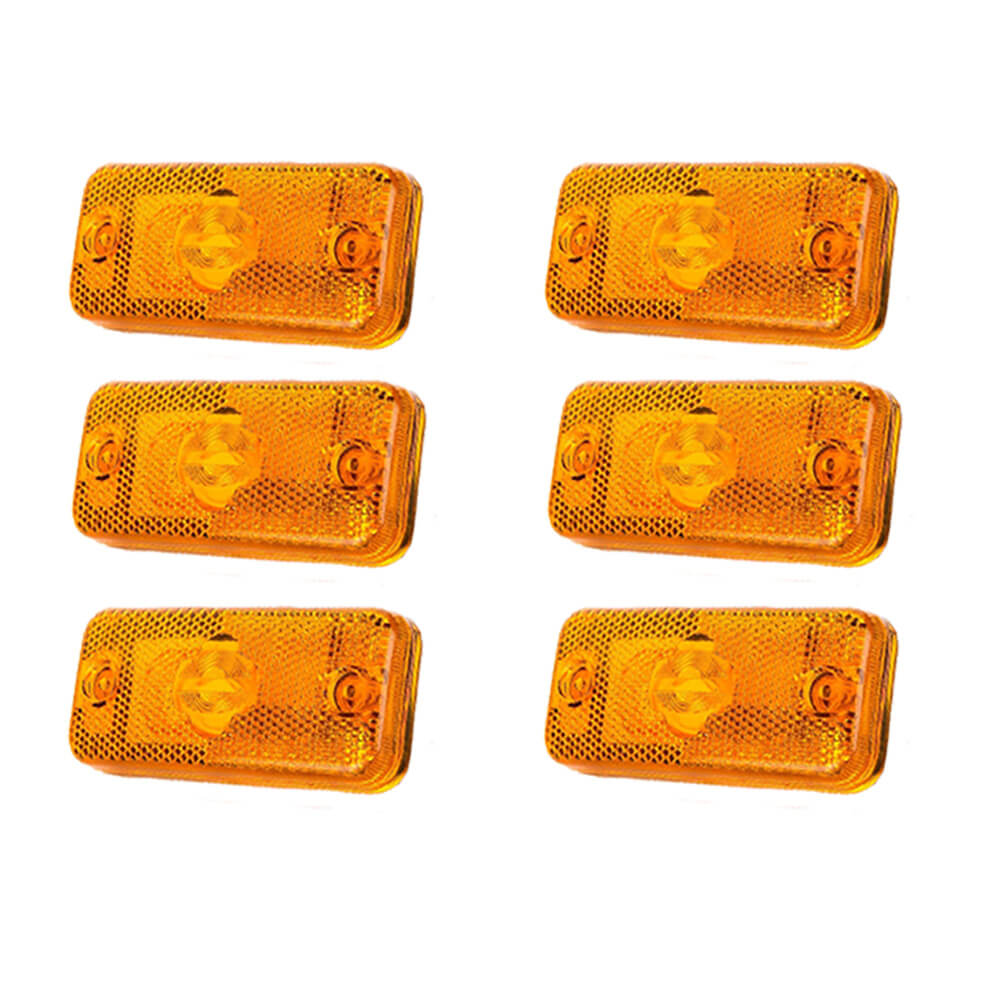 6 Pcs Si̇de Marker Lamp L/R For Iveco Daily (1997 - Onwards) 500308514, 5010306792, 41200664