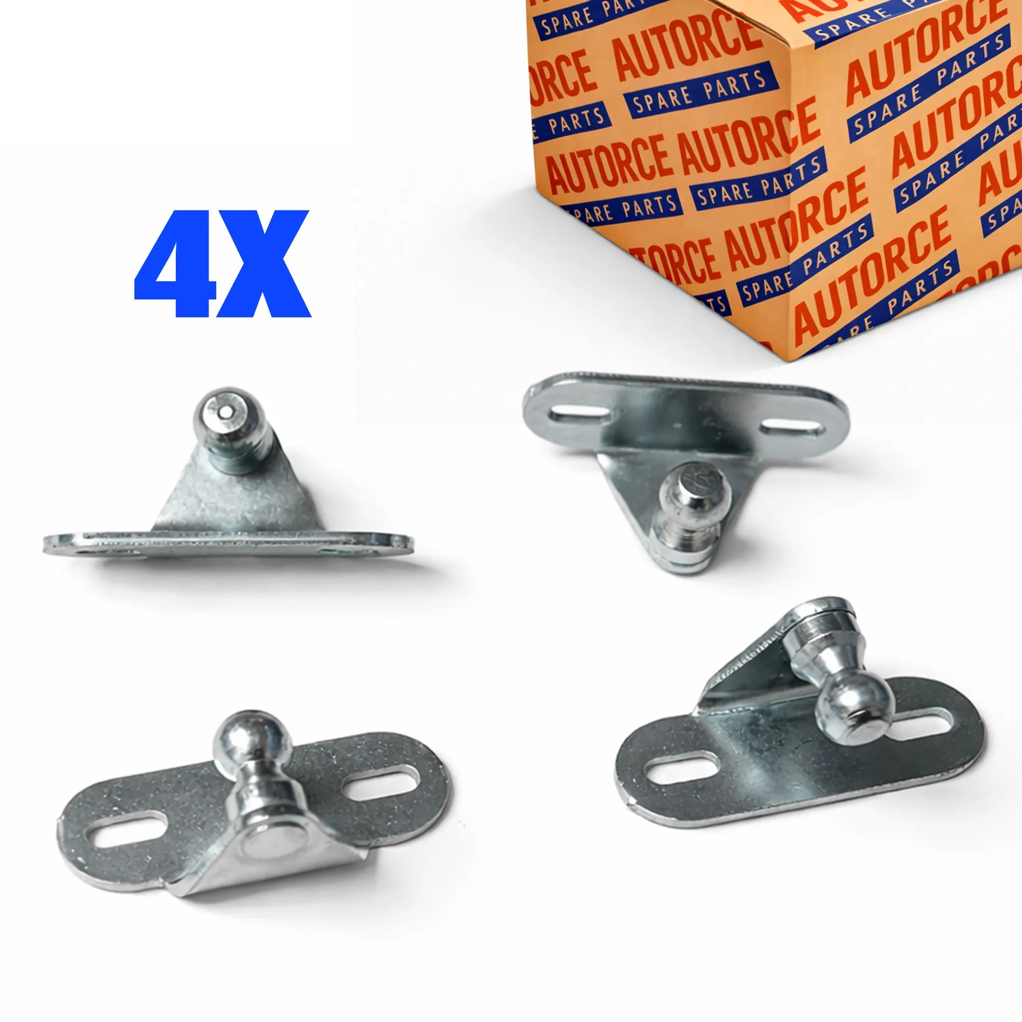 4x L brackets for toy box soft close gas struts – secure mounting hardware