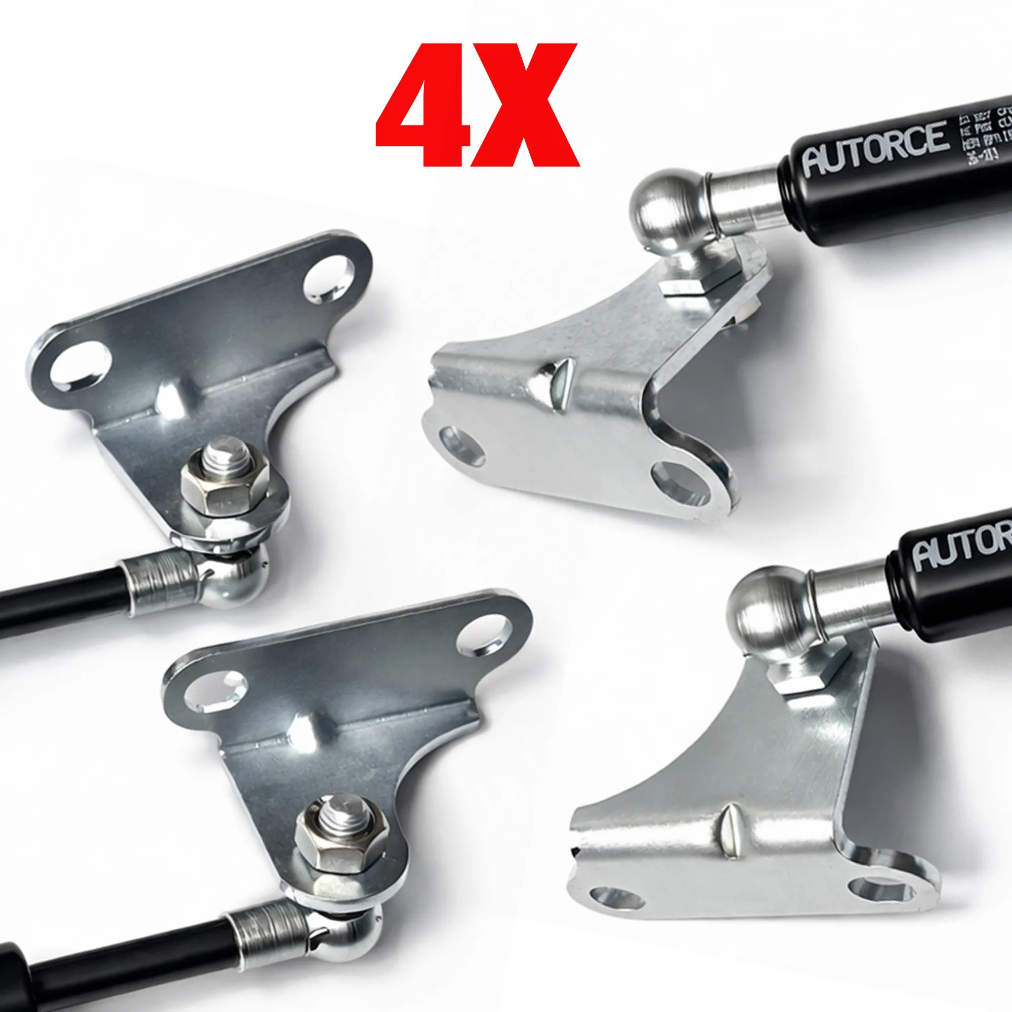 Toy Box Soft Close Gas Struts (Pair) 450mm 400N lid support struts – bracket kit and fixings