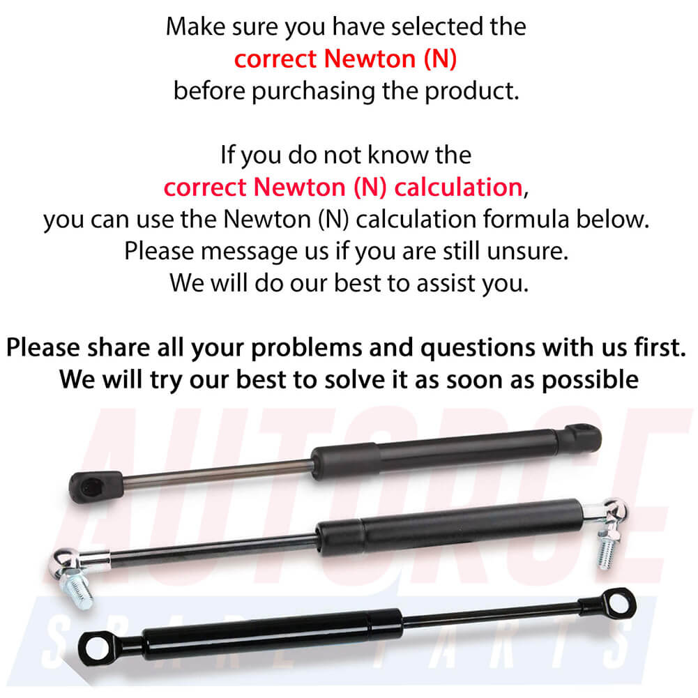 2000N - Universal Gas Struts Springs