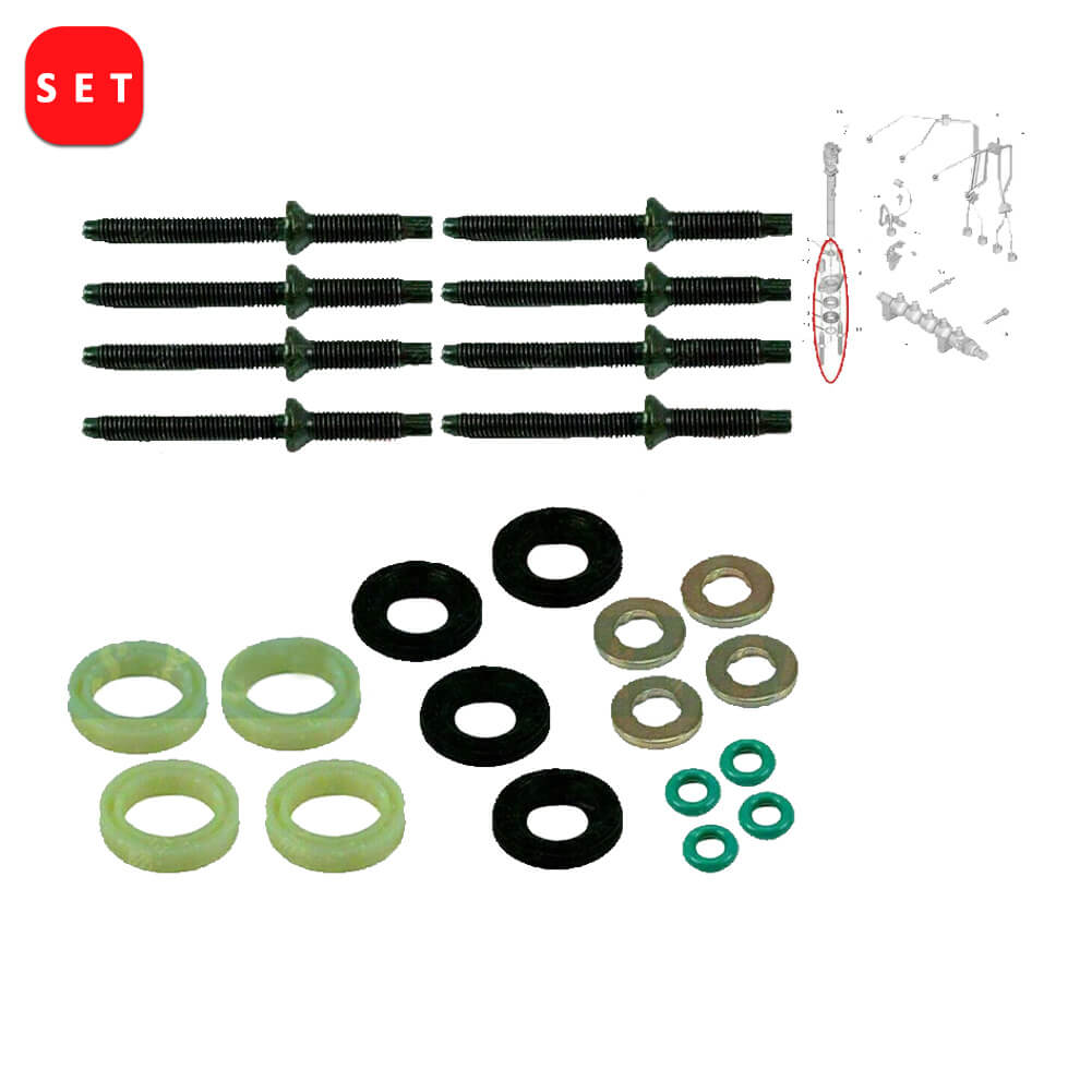 Injector Seal Washer O-Ring Kit For CITROEN 1609848080, 189173