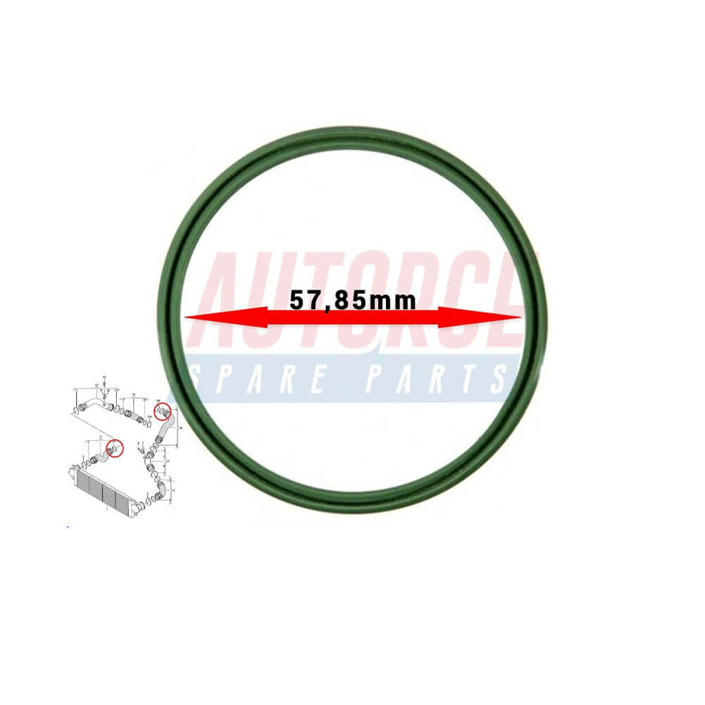 3C0145117F Intercooler Turbo Hose Pipe Seal O‑ring Gasket 57,85 Mm For SEAT