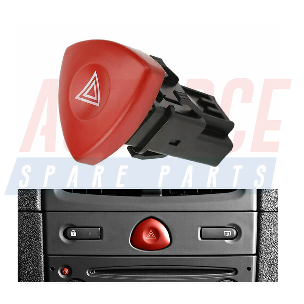 Hazard Warning Switch Button 4408207, 4410738, 4415159, 4416161, 4430688, 8200442724