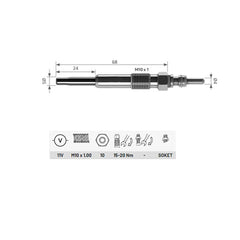 Heater Glow Plugs For VW Transporter N10140105, N10140104